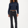 IVY Copenhagen IVY-Johanna Kick Flare Jeans Wash Faded Black Jeans & Pants 9 Black