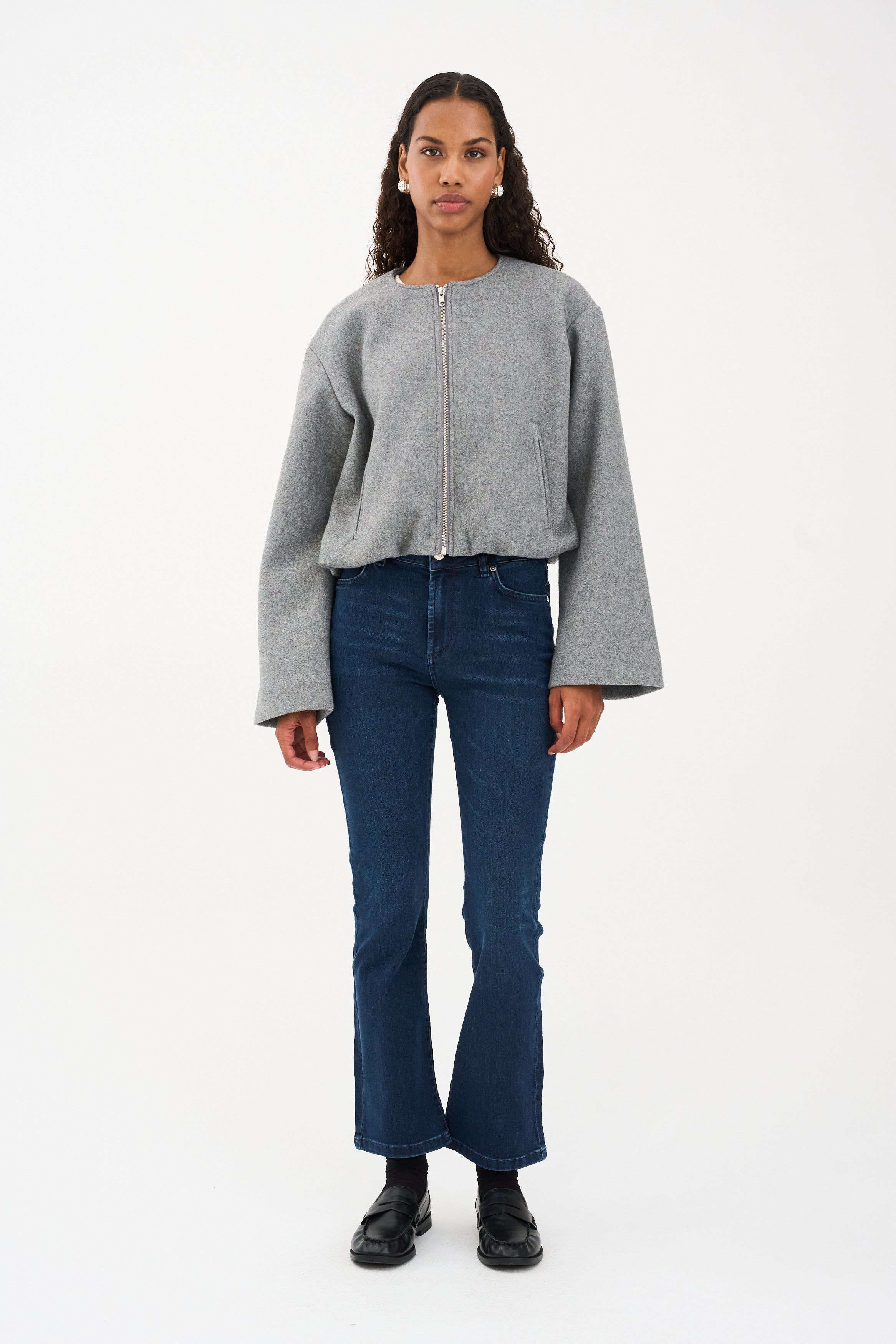 IVY Copenhagen IVY-Johanna Kick Flare Wash Cool Midnight Blue Jeans & Pants 517 Midnight Blue