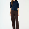 IVY Copenhagen IVY-Karmey Chino Wide Pant Jeans & Pants 722 Expresso Brown