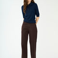 IVY Copenhagen IVY-Karmey Chino Wide Pant Jeans & Pants 722 Expresso Brown