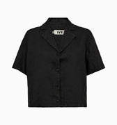 IVY Copenhagen IVY-Karmey SS Linen Shirt Shirts & Blouses 9 Black