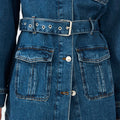 IVY Copenhagen IVY-Kay Belted Uniform Jacket Wash Dublin Original Coats & Jackets 51 Denim Blue