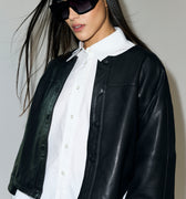 IVY Copenhagen IVY-Kylie Jazz Leather Jacket Coats & Jackets 9 Black