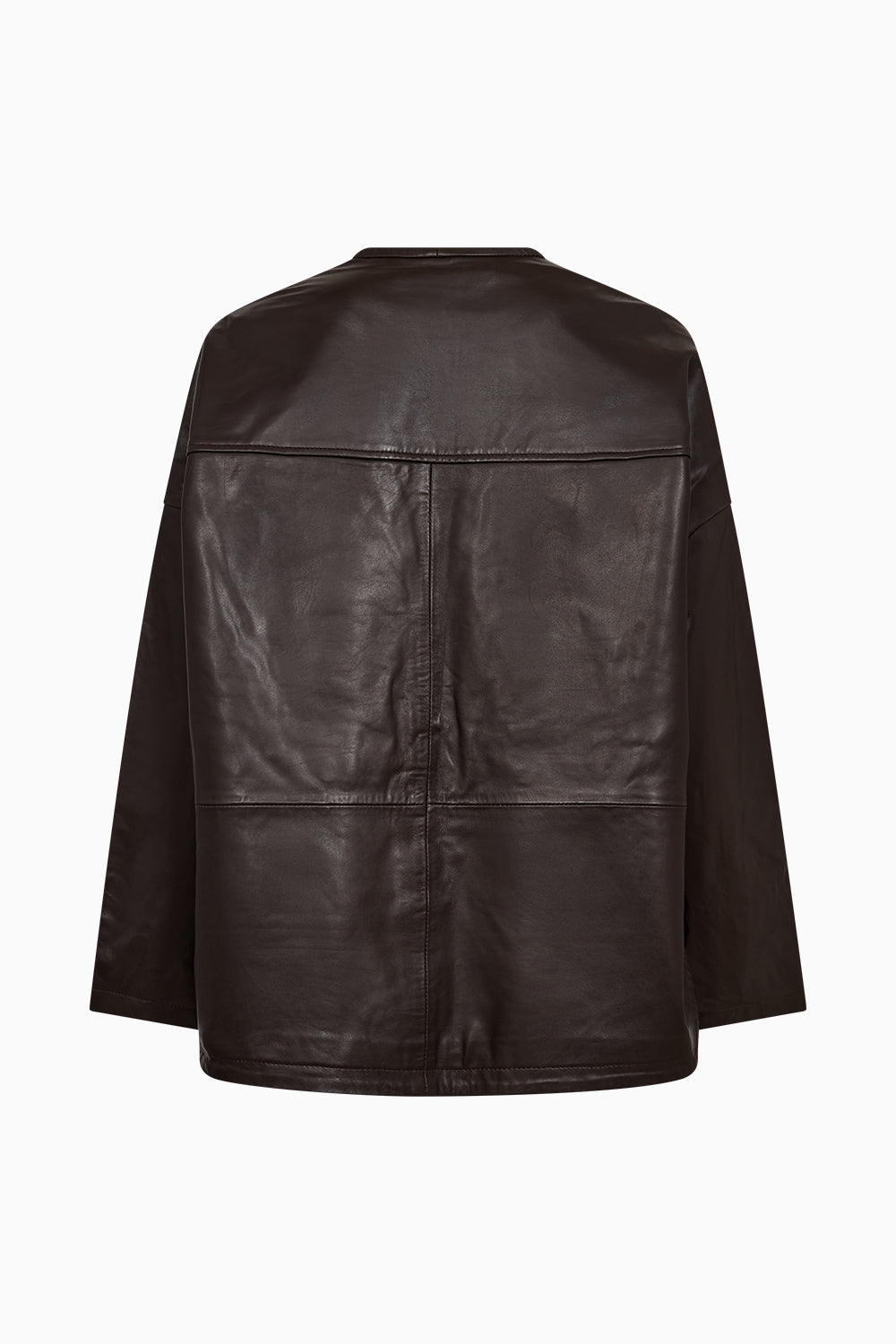 IVY Copenhagen IVY-Kylie Leather Cardigan Leather 722 Expresso Brown