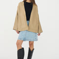 IVY Copenhagen IVY-Kylie Leather Cardigan Leather 813 Dark Desert