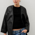 IVY Copenhagen IVY-Kylie Leather Cardigan Leather 9 Black