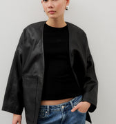 IVY Copenhagen IVY-Kylie Leather Cardigan Leather 9 Black