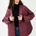 IVY Copenhagen IVY-Kylie Leather Cardigan Leather Burgundy