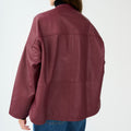 IVY Copenhagen IVY-Kylie Leather Cardigan Leather Burgundy
