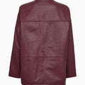 IVY Copenhagen IVY-Kylie Leather Cardigan Leather Burgundy