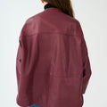 IVY Copenhagen IVY-Kylie Leather Cardigan Leather Burgundy