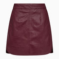 IVY Copenhagen IVY-Kylie Leather Mini Skirt Leather Burgundy