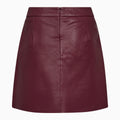 IVY Copenhagen IVY-Kylie Leather Mini Skirt Leather Burgundy
