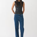 IVY Copenhagen IVY-Kylie Leather Mix Top Leather 9 Black