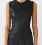 IVY Copenhagen IVY-Kylie Leather Mix Top Leather 9 Black