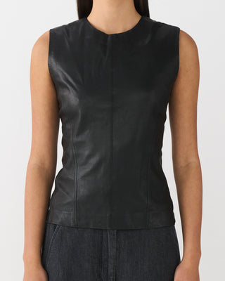 IVY Copenhagen IVY-Kylie Leather Mix Top Leather 9 Black