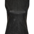 IVY Copenhagen IVY-Kylie Leather Mix Top Shirts & Blouses 9 Black