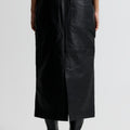 IVY Copenhagen IVY-Kylie Worker Pocket Leather Skirt Leather 9 Black