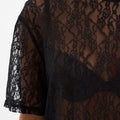 IVY Copenhagen IVY-Lara Lace Tee Tops & T-shirts 9 Black