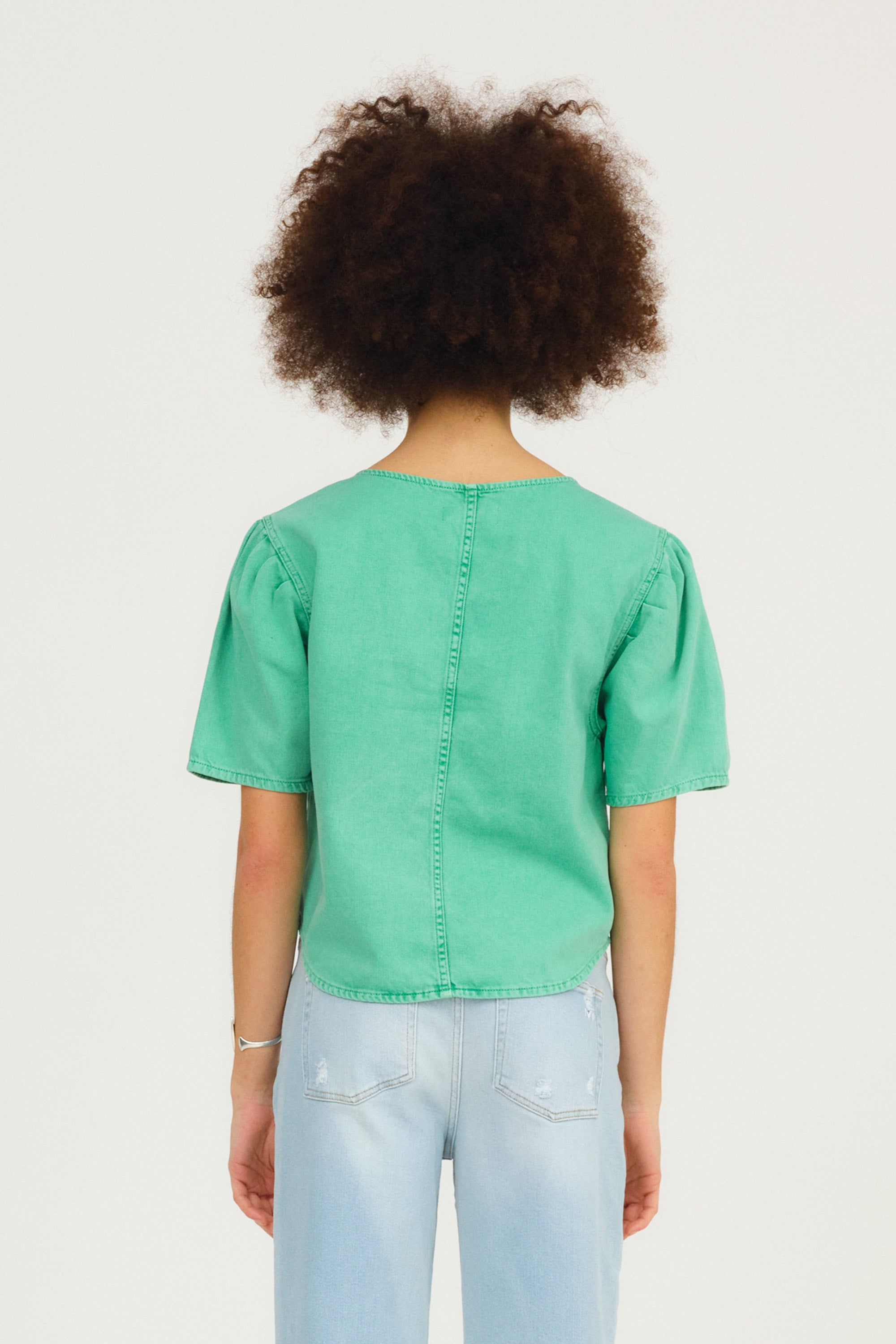 IVY Copenhagen IVY-Lavina Oversize Top Stone Color Shirts & Blouses 691 Lime Green