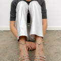 IVY Copenhagen IVY-Lulu Jeans Metallic Silver Foil Jeans & Pants 861 Silver