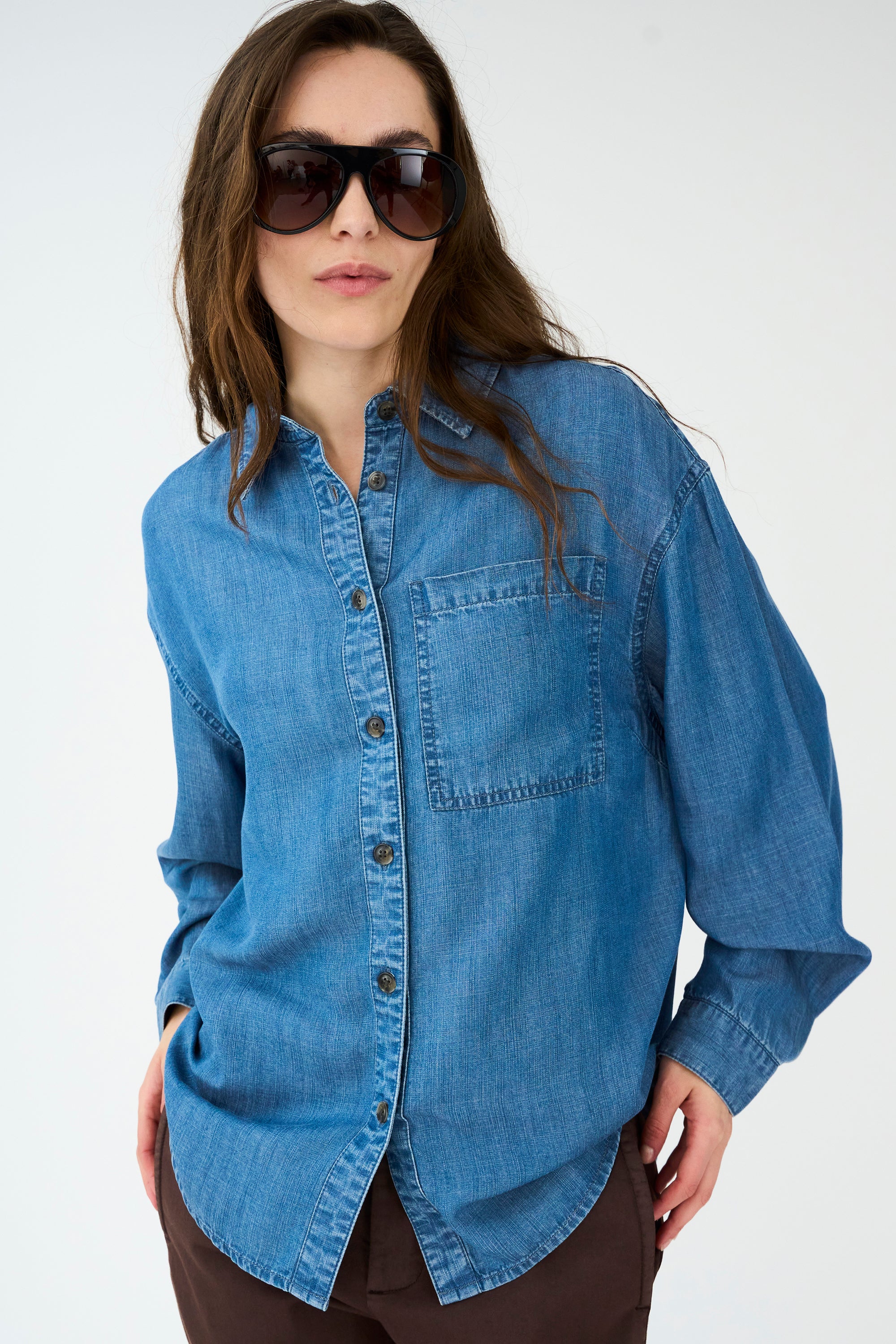 IVY Copenhagen IVY-Matti Lyocel Shirt Wash Bronx Shirts & Blouses 51 Denim Blue