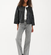 IVY Copenhagen IVY-Mia Stud Jeans Wash Faded Grey Jeans & Pants 8 Grey