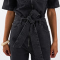 IVY Copenhagen IVY-New Lavina SS Jumpsuit Wash Black Tenerife Jeans & Pants 9 Black