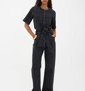 IVY Copenhagen IVY-New Lavina SS Jumpsuit Wash Black Tenerife Jeans & Pants 9 Black