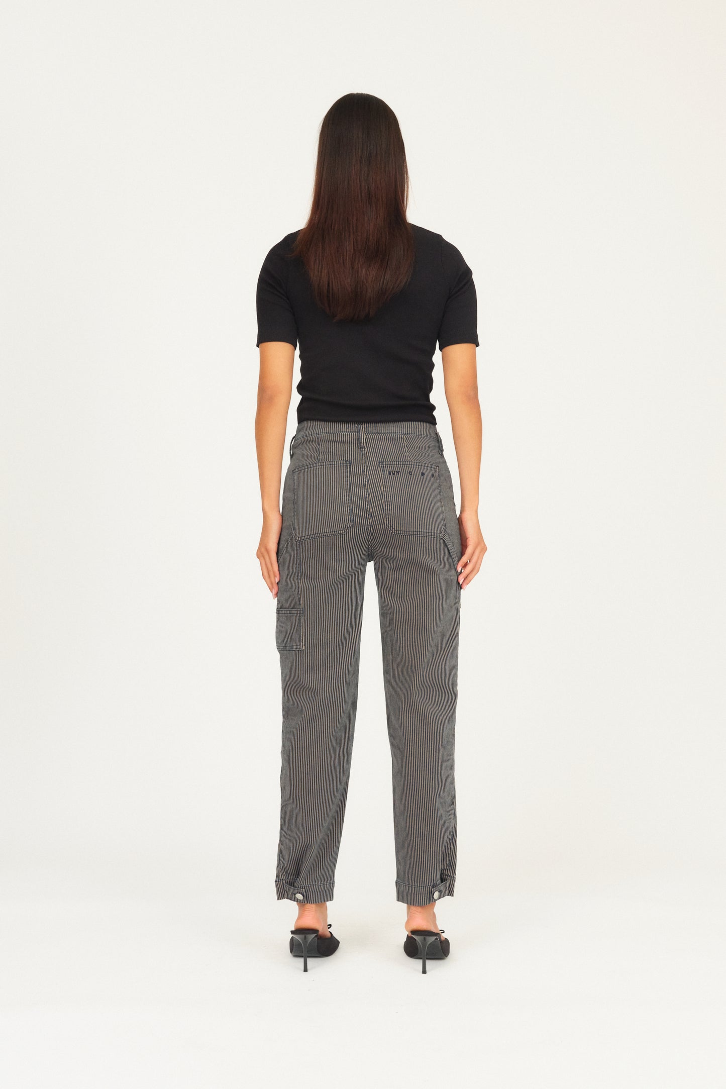 IVY Copenhagen IVY-New Tanja Worker Jeans Wash Brooklyn Stripe Jeans & Pants 00 Striped