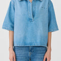 IVY Copenhagen IVY-Opera Oversize Polo Shirt Wash Lille Shirts & Blouses