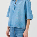 IVY Copenhagen IVY-Opera Oversize Polo Shirt Wash Lille Shirts & Blouses