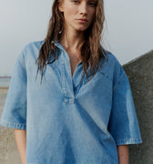 IVY Copenhagen IVY-Opera Oversize Polo Shirt Wash Lille Shirts & Blouses