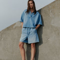 IVY Copenhagen IVY-Opera Tie Shorts Wash Lille Jeans & Pants 51 Denim Blue