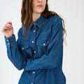 IVY Copenhagen IVY-Ora Denim Shirt Dark Blue Shirts & Blouses 51 Denim Blue