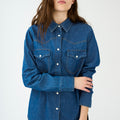 IVY Copenhagen IVY-Ora Denim Shirt Dark Blue Shirts & Blouses 51 Denim Blue