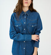 IVY Copenhagen IVY-Ora Denim Shirt Dark Blue Shirts & Blouses 51 Denim Blue
