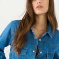 IVY Copenhagen IVY-Ora LS Shirt Mid Blue Shirts & Blouses 513 Mid Blue Denim