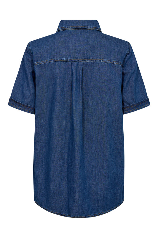 IVY Copenhagen IVY-Ora SS Shirt Shirts & Blouses 513 Mid Blue Denim