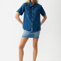 IVY Copenhagen IVY-Ora SS Shirt Shirts & Blouses 513 Mid Blue Denim