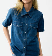 IVY Copenhagen IVY-Ora SS Shirt Shirts & Blouses 513 Mid Blue Denim