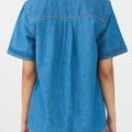 IVY Copenhagen IVY-Ora SS Shirt Mid Blue Shirts & Blouses 513 Mid Blue Denim