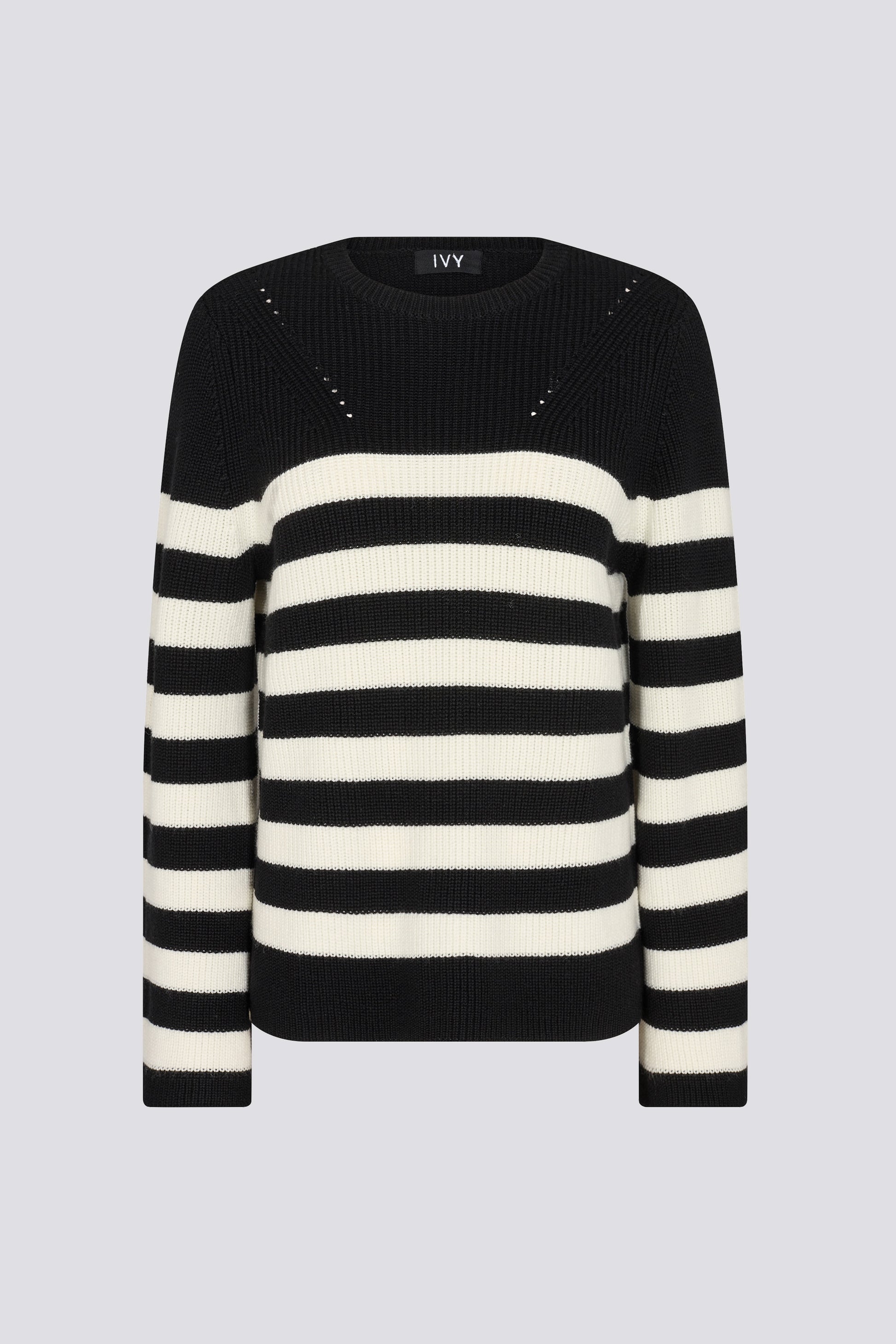 IVY Copenhagen IVY-Patti Striped Knit Knitwear 9 Black
