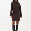 IVY Copenhagen IVY-Sign Cord Mini Skirt Skirt 722 Expresso Brown