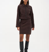 IVY Copenhagen IVY-Sign Cord Mini Skirt Skirt 722 Expresso Brown