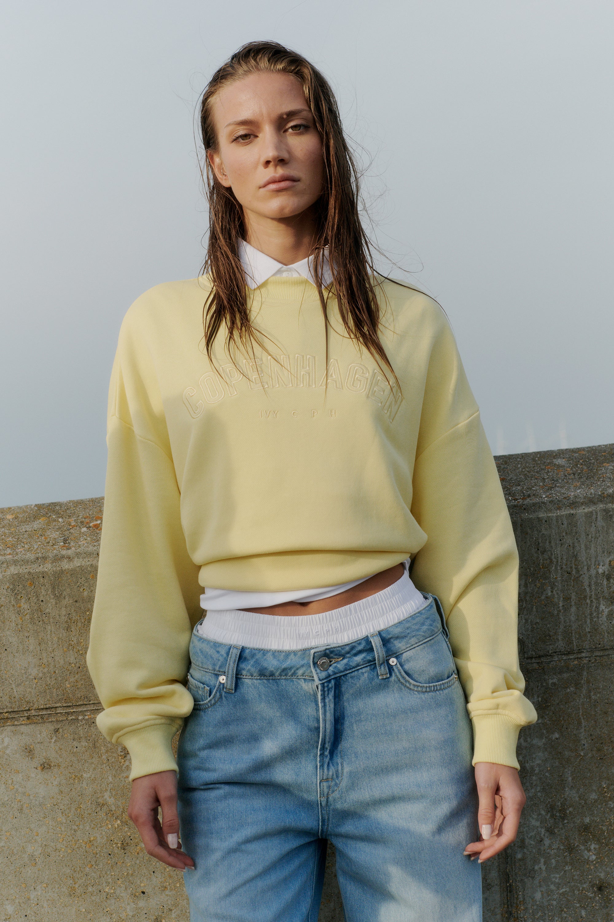 IVY Copenhagen IVY-Suki Oversize Sweat Shirts & Blouses 115 Mellow Yellow