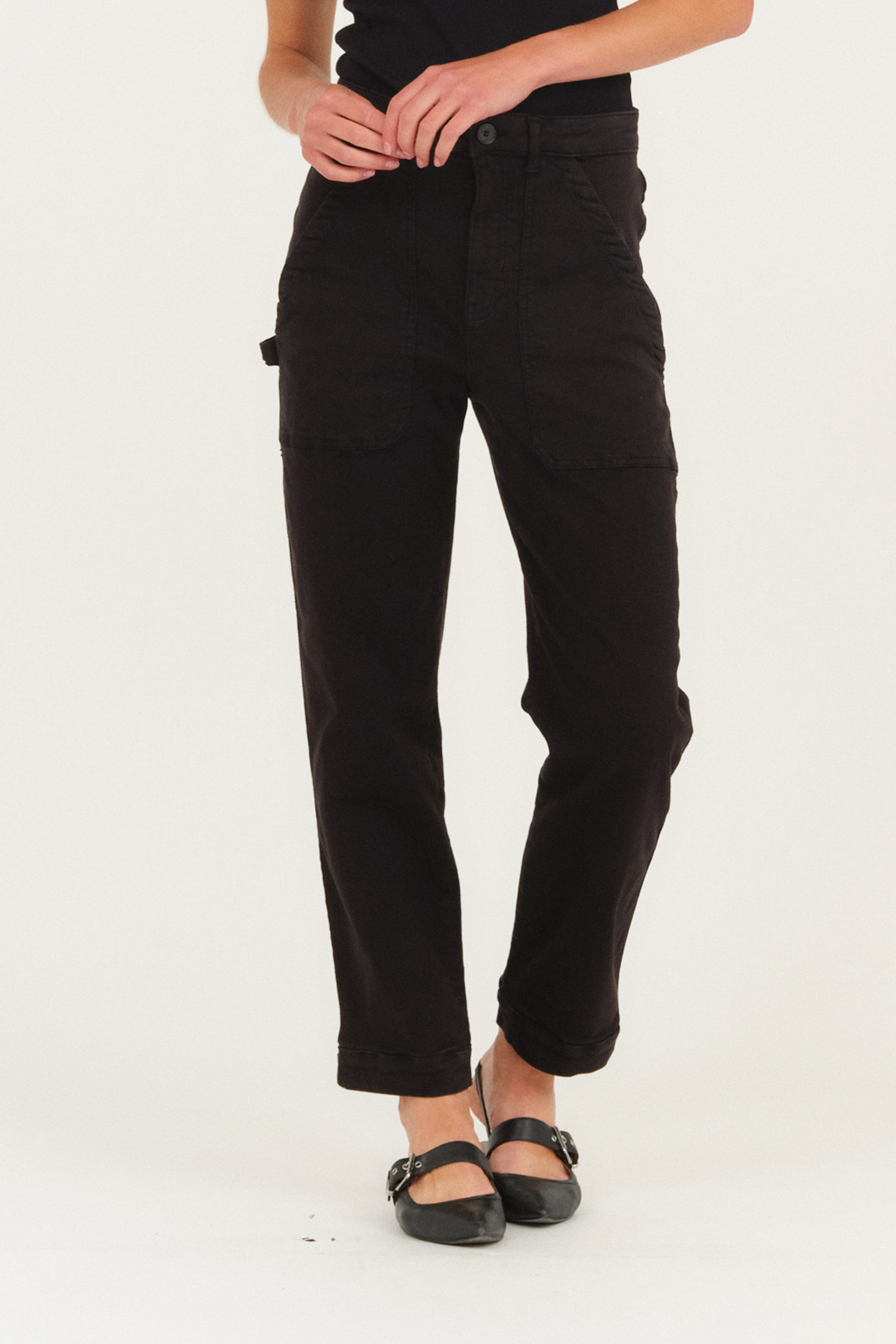 IVY Copenhagen IVY-Tanja Cargo Pant Color Jeans & Pants 9 Black