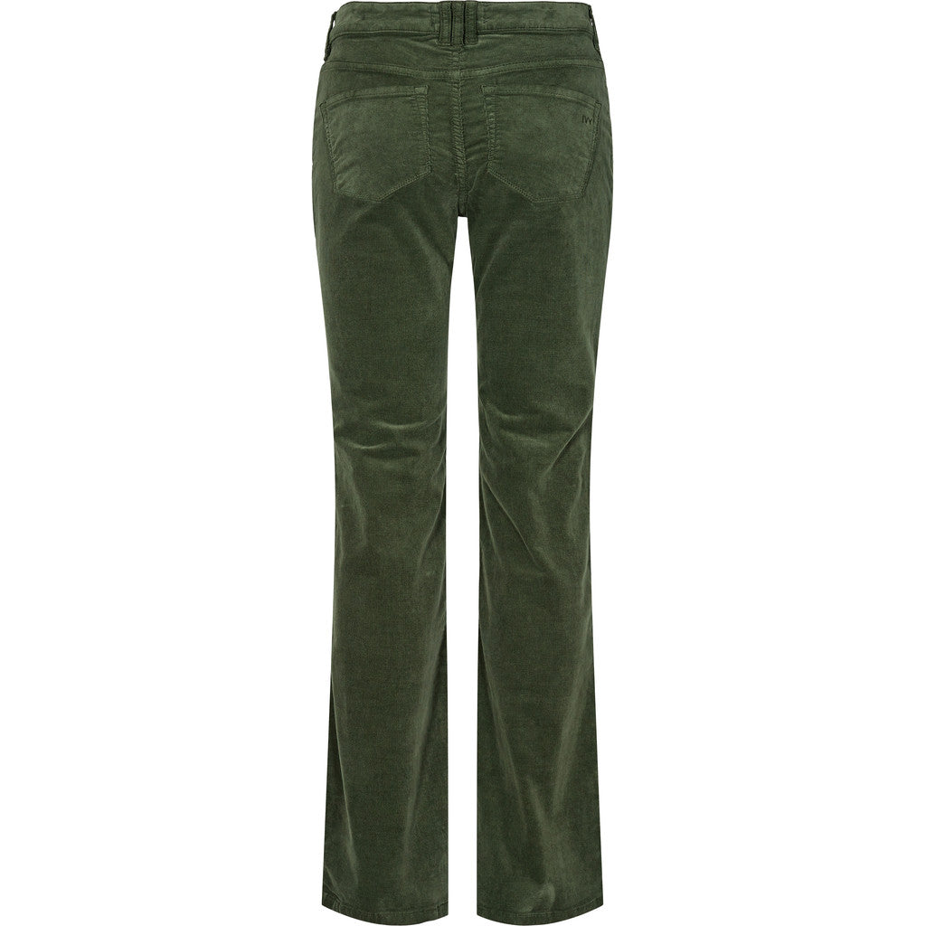IVY Copenhagen IVY-Tara Flare Jeans Baby Cord Jeans & Pants 618 Dark Deep Army