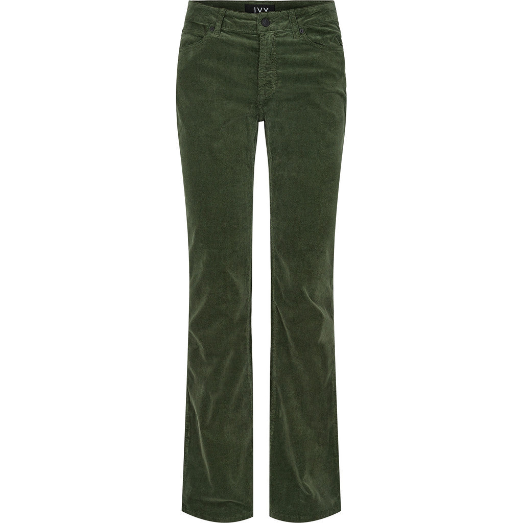 IVY Copenhagen IVY-Tara Flare Jeans Baby Cord Jeans & Pants 618 Dark Deep Army