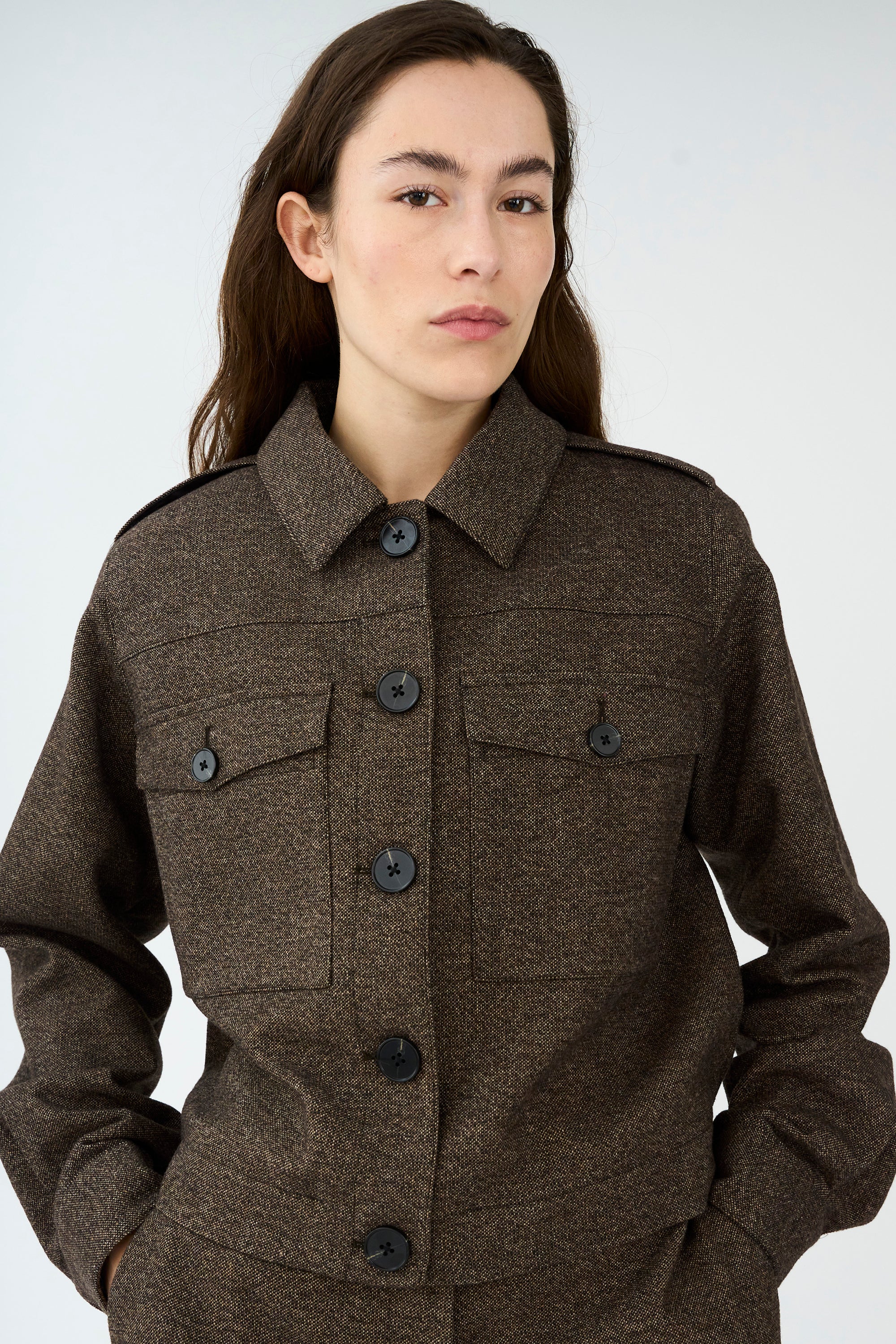 IVY Copenhagen IVY-Tilda Utility Cropped Coat Coats & Jackets 00 Multi Color
